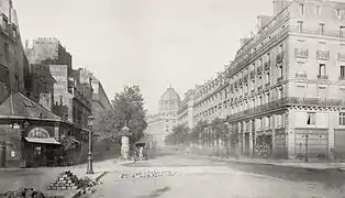 Boulevard du Palais vers 1865 (photographie de Charles Marville).