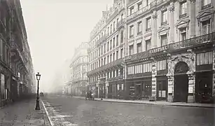 Rue de Rome dans les années 1860 (photographie de Charles Marville).