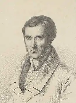 Portrait de Charles Normand (1853), burin d'après Julie Ribault.
