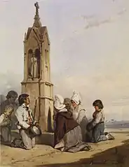 Paysans bretons en prière (vers 1840), huile sur toile, Walters Art Museum.
