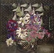 Aquarelle représentant des Petunias, 1916.