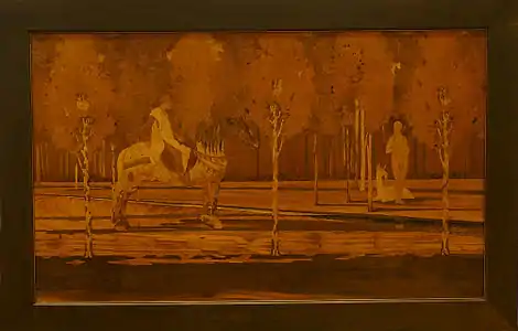 La Dame à la licorne, panneau de marqueterie (1925).