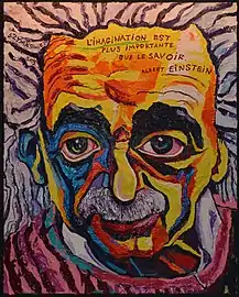 Albert Einstein (2015) par Charles Szymkowic.