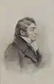 Portrait à la craie de J. M. W. Turner (1842)