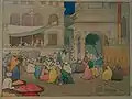 Amritsar, aquarelle, 1916