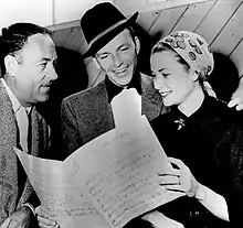 Avec Charles Walters et Grace Kelly (1956)