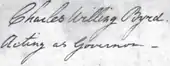 signature de Charles Willing Byrd