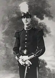 En uniforme de saint-cyrien, 1910.