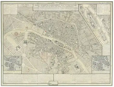 Plan des embellissements de Paris (1785)