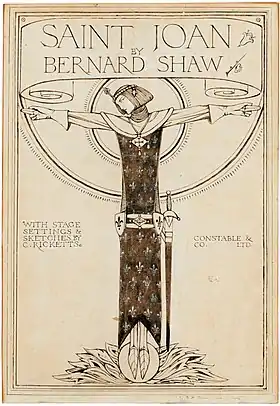 Couverture illustrée par Charles Ricketts pour une édition limitée de la pièce, publiée par Constable & Co. en 1924.