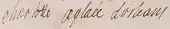 signature de Charlotte-Aglaé d'Orléans