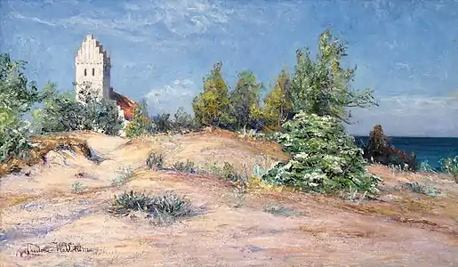 Matinée d'été, Falsterbo, huile sur toile.