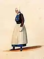 Costume de domestique de ville à Pont-l'Abbé (dessin de Pierre Henri Charpentier, 1825) 1