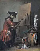 Jean Siméon Chardin, Le Singe peintre.