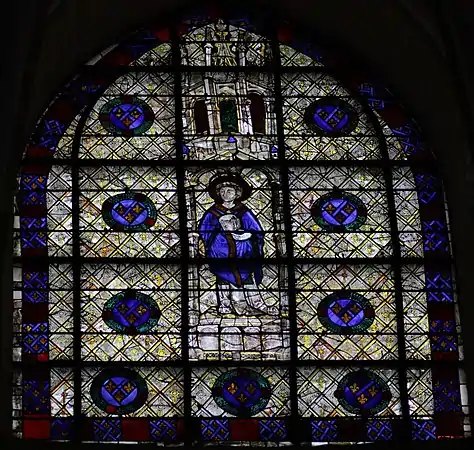 Vitrail saint Piat à Chartres.