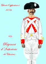 régiment de Chartres de 1776 à 1779