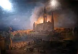 Pernot, Incendie de la cathédrale du 4 juin 1836, 1837, musée des Beaux-Arts de Chartres.