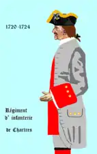 régiment de Chartres de 1720  à 1724