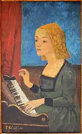 La musique ou sainte Cécile au clavecin (1926), musée des Beaux-Arts de Chartres.