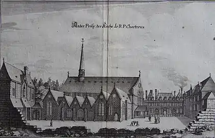 La chartreuse de Paris en 1655.