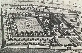 Plan d'archives de la Chartreuse, XIVe siècle.