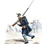 Carabiniers de chasseurs à pied, dénommés chasseurs d'Orléans le 19 juillet 1842