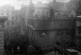 Synagogue Hassidim Shul après le pogrom in november 1918