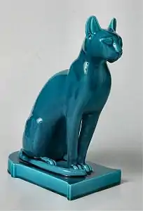 Chat bleu, Guebwiller, musée Théodore Deck.