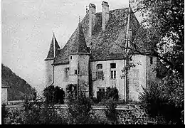 Le château de Chalain avant sa destruction.