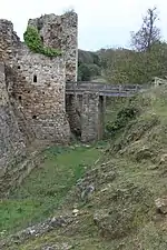 Vue du pont-levis.