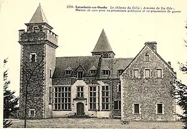 Le château du Celly surplombe Lavacherie