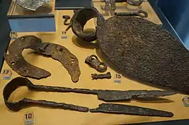 Résultat des fouilles au château présenté au Musée de l'Ardenne.