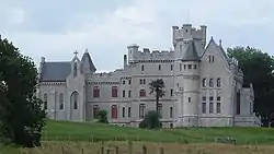 Château d'Abbadiachapelle, biblioque, vestibule, escalier, salle à manger, salon, coupole, élévation, toiture, décor intérieur
