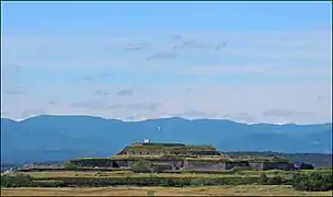 Vue de la citadelle depuis l'arrière.