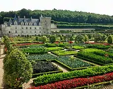 Jardins potagers du château de Villandry (Indre-et-Loire).