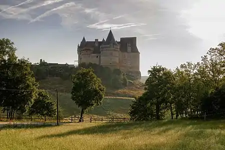 Château de Bannes, vue côté sud