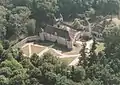 Le château, vue d'avion