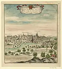 Carte du château de Mayenne.