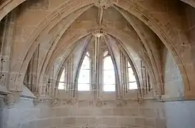 Intérieur de la chapelle basse (partie supérieure).