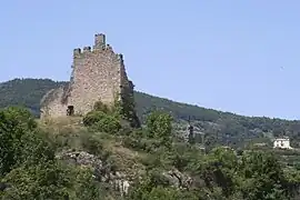 Les ruines du château de Pecheylard.