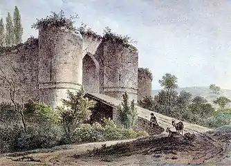 Les ruines en 1810 par J. B. de Jonghe