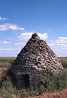 Cabane en pierre sèche.