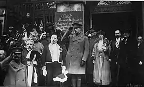 Visite du roi Albert Ier en 1919