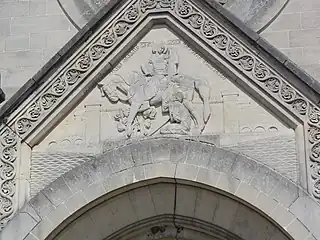 Église Saint-Martin, relief de Saint Martin.