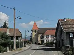 L'église Saint-Martin dans la rue.