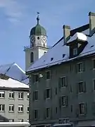 Grand Temple, La Chaux-de-Fonds, 1921 (tour : fin XVIIIe).