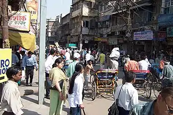 Le Chandni Chowk et son bazar.