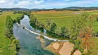 Le barrage du moulin.