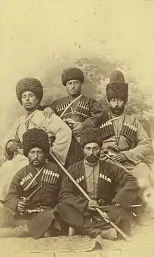 Tchétchènes.  Entre 1870 et 1886.