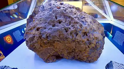 Fragment de la météorite de Tcheliabinsk.